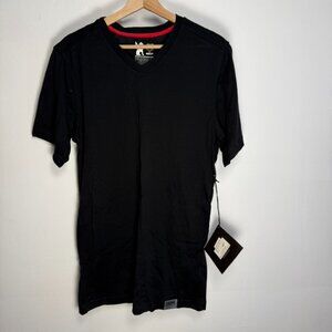 Chrome Merino Wool V-Neck Short Sleeve NWT